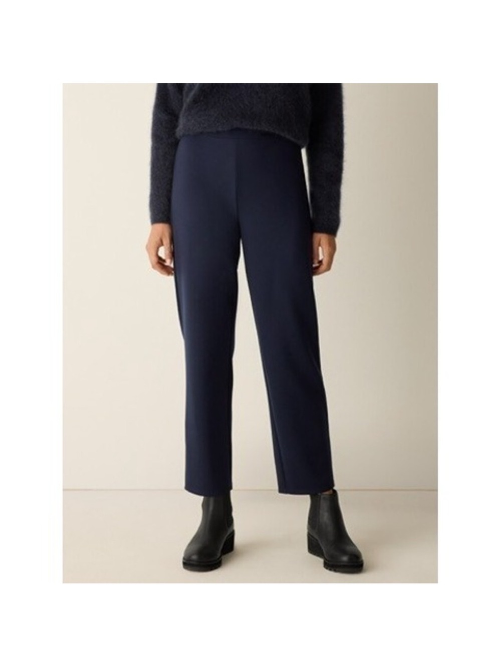 Eileen Fisher Black straight leg Cropped Pants